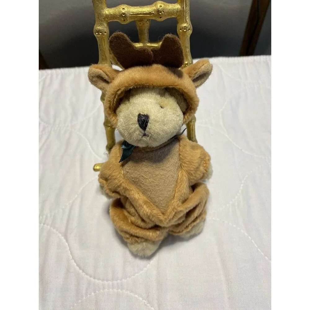 GANZ Wee Bear Village Bear Chocolate Moose 5 Inch Mini Teddy Bear Vintage